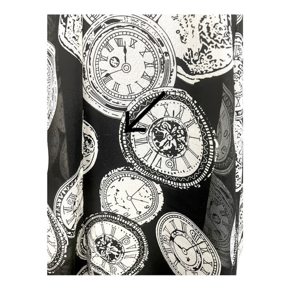 NWT Torrid X Tripp NYC RARE Clock Dress Lace Fit & Flare Fully Lined Gothic Sz1X - Picture 9 of 10